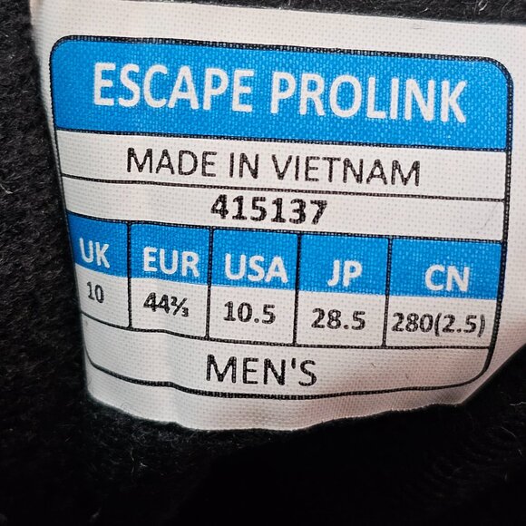 Salomon Escape Prolink Ski Boots Black Gray Cross Country Men's Size 10.5 - Picture 11 of 12